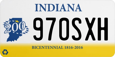 IN license plate 970SXH