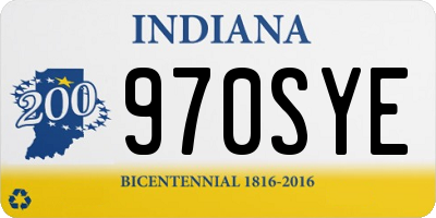 IN license plate 970SYE