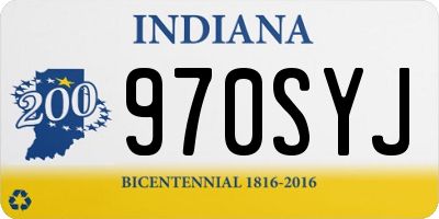 IN license plate 970SYJ