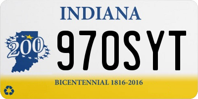IN license plate 970SYT