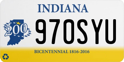 IN license plate 970SYU