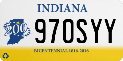 IN license plate 970SYY