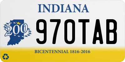 IN license plate 970TAB