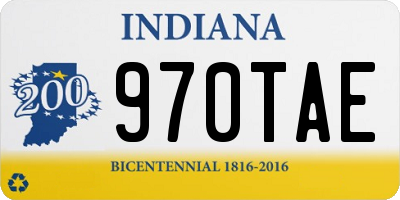 IN license plate 970TAE