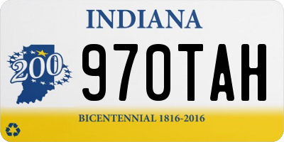 IN license plate 970TAH