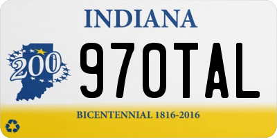 IN license plate 970TAL