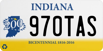 IN license plate 970TAS