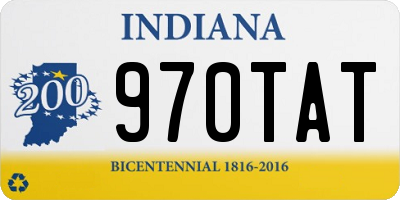 IN license plate 970TAT