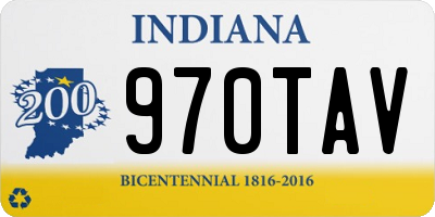 IN license plate 970TAV