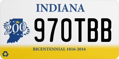 IN license plate 970TBB