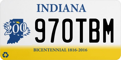 IN license plate 970TBM