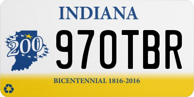 IN license plate 970TBR