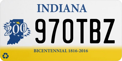 IN license plate 970TBZ