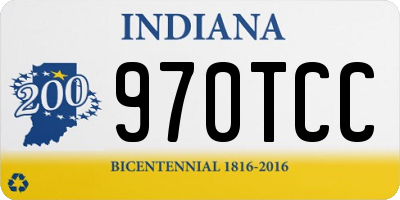 IN license plate 970TCC