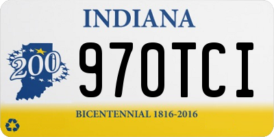 IN license plate 970TCI