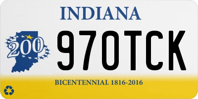 IN license plate 970TCK