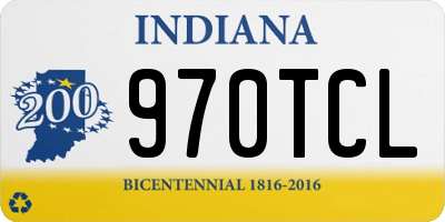 IN license plate 970TCL