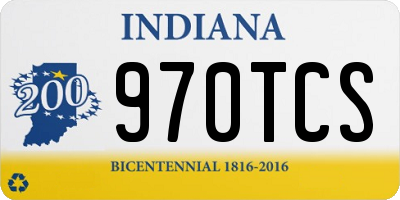 IN license plate 970TCS