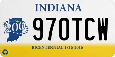 IN license plate 970TCW