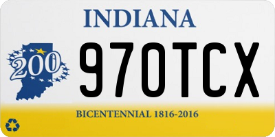 IN license plate 970TCX