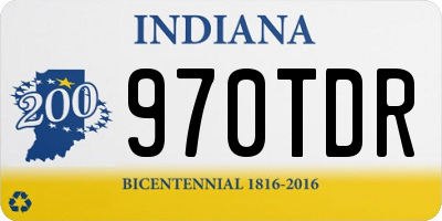 IN license plate 970TDR
