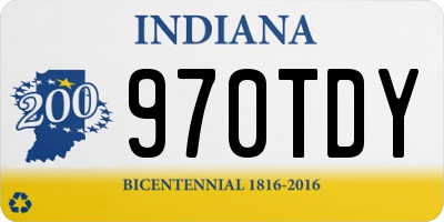 IN license plate 970TDY