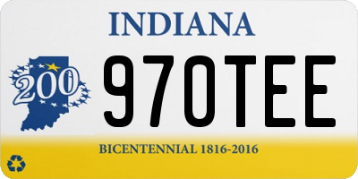 IN license plate 970TEE