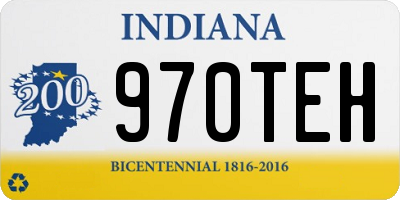 IN license plate 970TEH