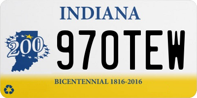 IN license plate 970TEW