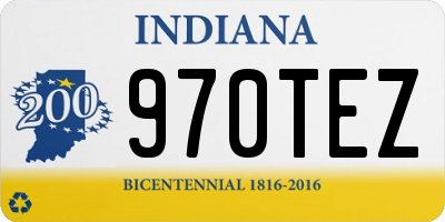 IN license plate 970TEZ