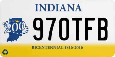 IN license plate 970TFB
