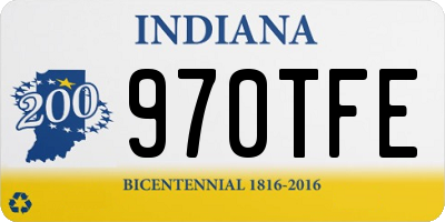 IN license plate 970TFE