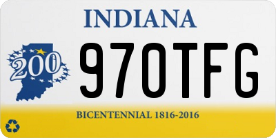 IN license plate 970TFG