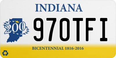 IN license plate 970TFI