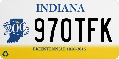 IN license plate 970TFK
