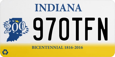 IN license plate 970TFN