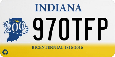 IN license plate 970TFP