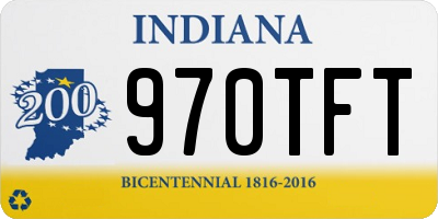IN license plate 970TFT