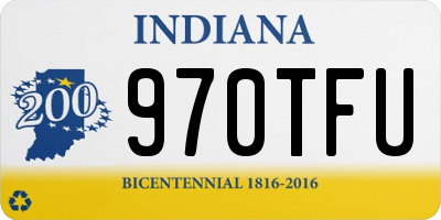 IN license plate 970TFU