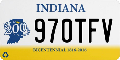IN license plate 970TFV