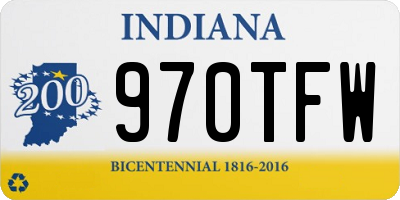 IN license plate 970TFW