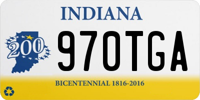 IN license plate 970TGA