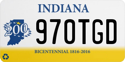 IN license plate 970TGD