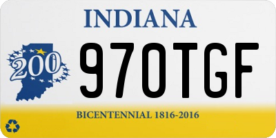IN license plate 970TGF