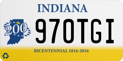 IN license plate 970TGI