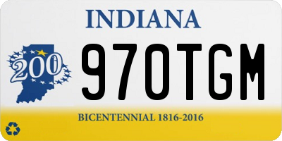 IN license plate 970TGM