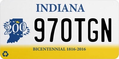 IN license plate 970TGN