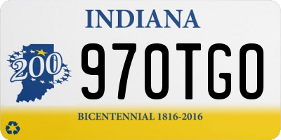 IN license plate 970TGO