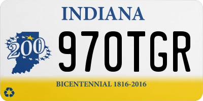 IN license plate 970TGR