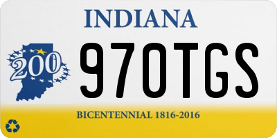 IN license plate 970TGS